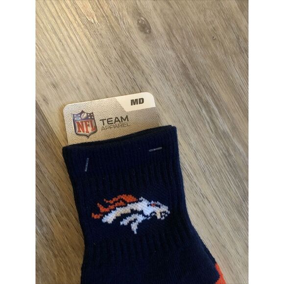 NFL Denver Broncos Reebok Team Logo Adult Crew Socks MD MEN 5-10 W6-11. - Picture 4 of 12
